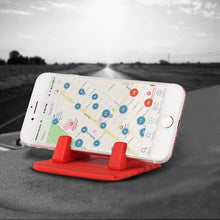Заредете изображение във визуализатора на галерията – Universal car holder silicone phone stand nano pad red - TopMag
