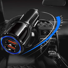 Заредете изображение във визуализатора на галерията – Wozinsky car charger 2xUSB black (WCC-02) - TopMag
