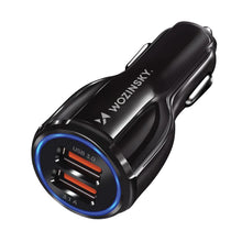 Заредете изображение във визуализатора на галерията – Wozinsky car charger 2xUSB black (WCC-02) - TopMag
