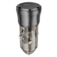 Заредете изображение във визуализатора на галерията – Borofone Car charger BZ24 Clever - Type C - QC 3.0 PD 20W black

