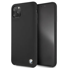 Заредете изображение във визуализатора на галерията – Etui hardcase BMW BMHCN65SILBK iPhone 11 Pro Max czarny/black Silicone - TopMag
