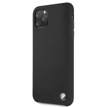 Заредете изображение във визуализатора на галерията – Etui hardcase BMW BMHCN65SILBK iPhone 11 Pro Max czarny/black Silicone - TopMag
