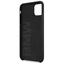 Заредете изображение във визуализатора на галерията – Etui hardcase BMW BMHCN65SILBK iPhone 11 Pro Max czarny/black Silicone - TopMag
