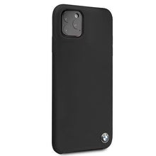 Заредете изображение във визуализатора на галерията – Etui hardcase BMW BMHCN65SILBK iPhone 11 Pro Max czarny/black Silicone - TopMag

