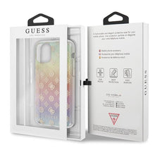 Заредете изображение във визуализатора на галерията – Guess GUHCN58PEOML iPhone 11 Pro multicolor hard case Iridescent 4G Peony - TopMag
