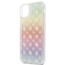 Заредете изображение във визуализатора на галерията – Guess GUHCN65PEOML iPhone 11 Pro Max multicolor hard case Iridescent 4G Peony - TopMag
