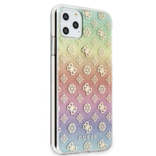 Заредете изображение във визуализатора на галерията – Guess GUHCN65PEOML iPhone 11 Pro Max multicolor hard case Iridescent 4G Peony - TopMag

