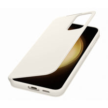 Заредете изображение във визуализатора на галерията – Samsung Smart View Wallet Case for Samsung Galaxy S23+ Cover with Smart Flip Window Card Wallet Cream (EF-ZS916CUEGWW)
