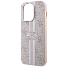 Заредете изображение във визуализатора на галерията – Guess GUHMP14XP4RPSP iPhone 14 Pro Max 6.7" pink/pink hardcase 4G Printed Stripes MagSafe
