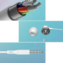 Заредете изображение във визуализатора на галерията – WK Design Y6 in-ear earphone 3.5mm mini jack headset with remote control white (Y6 white) - TopMag
