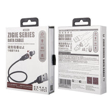 Заредете изображение във визуализатора на галерията – Remax Zigie Magnetic Cable USB For Lightning 3A 1.2m black (RC-102i black) - TopMag

