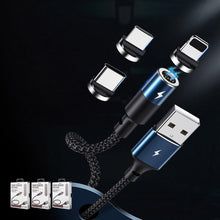 Заредете изображение във визуализатора на галерията – Remax Zigie Magnetic Cable USB For Lightning 3A 1.2m black (RC-102i black) - TopMag
