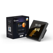 Заредете изображение във визуализатора на галерията – Sonoff smart home control panel with touchscreen Zigbee 3.0 Google Assistant, Alexa black (NSPanel Pro)

