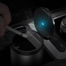 Заредете изображение във визуализатора на галерията – Baseus mini car ashtray with LED backlight black (CRYHG01-01) - TopMag
