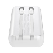 Заредете изображение във визуализатора на галерията – Mini power bank with built-in cables Joyroom JR-PBC07 20000mAh 30W - white
