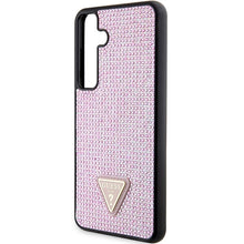 Заредете изображение във визуализатора на галерията – Guess Rhinestone Triangle case for Samsung Galaxy S24+ - pink

