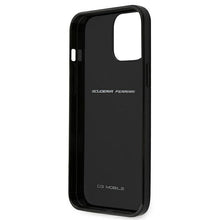 Заредете изображение във визуализатора на галерията – Ferrari FERCAHCP12MBK iPhone 12/12 Pro 6.1" black/black hardcase On Track Real Carbon
