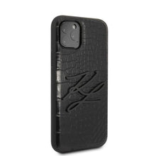 Заредете изображение във визуализатора на галерията – Karl Lagerfeld KLHCN58CRKBK iPhone 11 Pro hardcase czarny/black Croco

