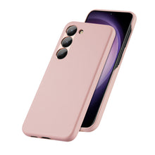 Заредете изображение във визуализатора на галерията – Dux Ducis Grit case for Samsung Galaxy S23 elegant cover made of artificial leather MagSafe pink
