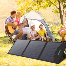Заредете изображение във визуализатора на галерията – Choetech foldable solar charger 120W 1 x USB Type C / 1 x USB Type A (SC008 NEW)
