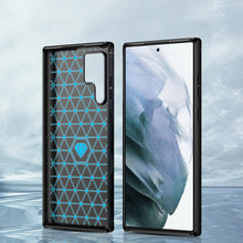 Заредете изображение във визуализатора на галерията – Carbon Case for Samsung Galaxy S23 Ultra flexible silicone carbon cover black
