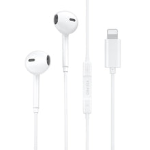 Заредете изображение във визуализатора на галерията – WK Design wired earphones Lightning white (Y19 Pro white) - TopMag
