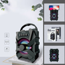 Заредете изображение във визуализатора на галерията – Proda Xunshen Portable Wireless Bluetooth Speaker FM Radio + Micro SD / USB / AUX Card Reader Black (PD-S500 black) - TopMag
