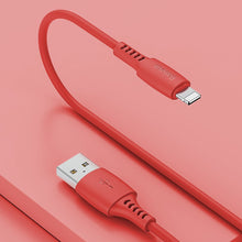Заредете изображение във визуализатора на галерията – Baseus Colorful cable USB / Lightning 2.4A 1.2m red (CALDC-09) - TopMag
