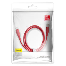 Заредете изображение във визуализатора на галерията – Baseus Colorful cable USB / Lightning 2.4A 1.2m red (CALDC-09) - TopMag

