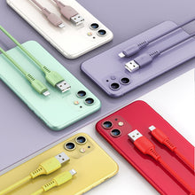 Заредете изображение във визуализатора на галерията – Baseus Colorful cable USB / Lightning 2.4A 1.2m red (CALDC-09) - TopMag
