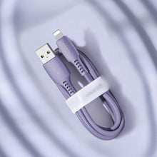 Заредете изображение във визуализатора на галерията – Baseus Colorful cable USB / Lightning 2.4A 1.2m violet (CALDC-05) - TopMag
