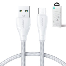 Заредете изображение във визуализатора на галерията – Joyroom USB cable - USB C 3A Surpass Series for fast charging and data transfer 1.2 m white (S-UC027A11)
