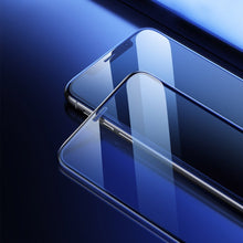 Заредете изображение във визуализатора на галерията – Baseus 2x full screen glass with 0.3mm Full Screen frame 9H iPhone 11 / iPhone XR + black positioner (SGAPIPH61-WD01) - TopMag
