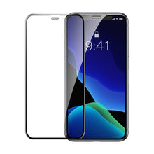 Заредете изображение във визуализатора на галерията – Baseus 2x full screen glass with 0.3mm Full Screen frame 9H iPhone 11 / iPhone XR + black positioner (SGAPIPH61-WD01) - TopMag
