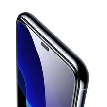 Заредете изображение във визуализатора на галерията – Baseus 2x full screen glass with 0.3mm Full Screen frame 9H iPhone 11 Pro / iPhone XS / iPhone X + black positioner (SGAPIPH58-WD01) - TopMag

