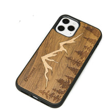 Заредете изображение във визуализатора на галерията – Wooden case for iPhone 12/12 Pro Bewood Imbuia Mountains
