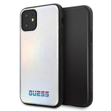 Заредете изображение във визуализатора на галерията – Guess GUHCN65BLD iPhone 11 Pro Max srebrny/silver hard case Iridescent - TopMag
