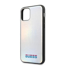 Заредете изображение във визуализатора на галерията – Guess GUHCN65BLD iPhone 11 Pro Max srebrny/silver hard case Iridescent - TopMag
