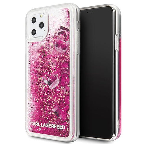 Karl Lagerfeld KLHCN65ROPI iPhone 11 Pro Max różowo-złoty/rosegold hard case Glitter - TopMag