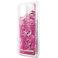 Заредете изображение във визуализатора на галерията – Karl Lagerfeld KLHCN65ROPI iPhone 11 Pro Max różowo-złoty/rosegold hard case Glitter - TopMag
