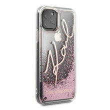 Заредете изображение във визуализатора на галерията – Karl Lagerfeld KLHCN65TRKSRG iPhone 11 Pro Max różowo-złoty/rose gold Glitter Signature - TopMag
