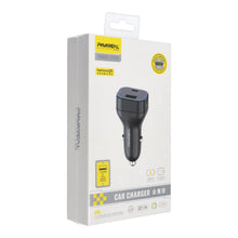 Заредете изображение във визуализатора на галерията – PAVAREAL car charger  Type C PD 20W + USB 5A PA-CC63 black
