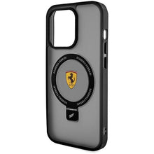 Заредете изображение във визуализатора на галерията – Ferrari FEHMP15XUSCAK iPhone 15 Pro Max 6.7" black/black hardcase Ring Stand 2023 Collection MagSafe
