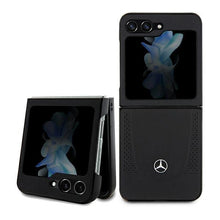 Заредете изображение във визуализатора на галерията – Mercedes Leather Urban case for Samsung Galaxy Z Flip 5 - black
