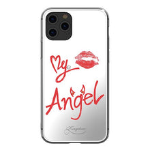 Заредете изображение във визуализатора на галерията – Kingxbar Angel mirror case decorated with original Swarovski crystals iPhone 11 Pro Max transparent - TopMag
