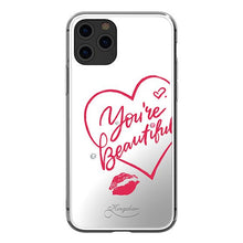 Заредете изображение във визуализатора на галерията – Kingxbar Angel mirror case decorated with original Swarovski crystals iPhone 11 Pro Max transparent - TopMag
