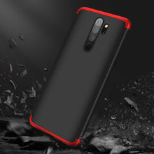 Заредете изображение във визуализатора на галерията – GKK 360 Protection Case Front and Back Case Full Body Cover Xiaomi Redmi 8A black-red - TopMag
