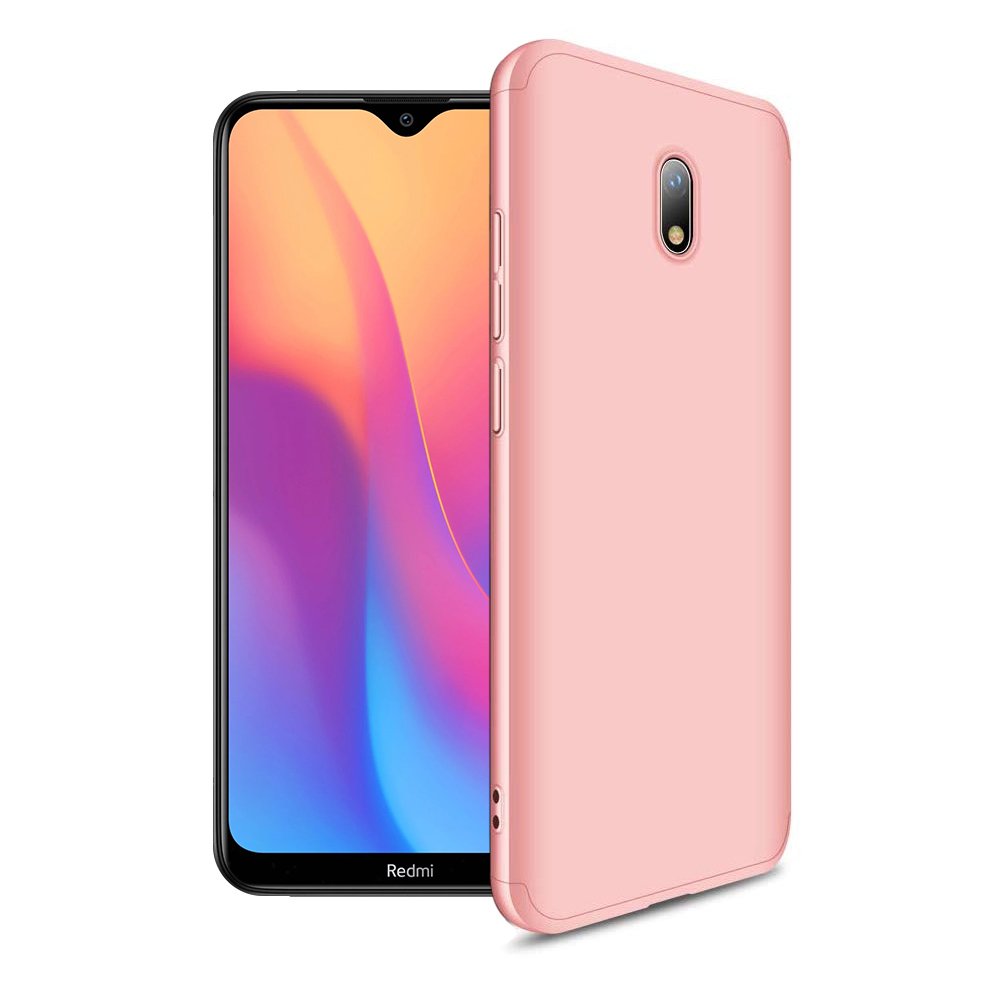 GKK 360 Protection Case Front and Back Case Full Body Cover Xiaomi Redmi 8A pink - TopMag