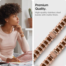 Заредете изображение във визуализатора на галерията – SPIGEN MODERN FIT BAND SAMSUNG GALAXY WATCH 42MM ROSE GOLD - TopMag
