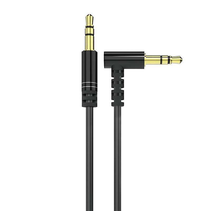 Dudao angled cable AUX mini jack 3.5mm cable 1m black (L11 black) - TopMag